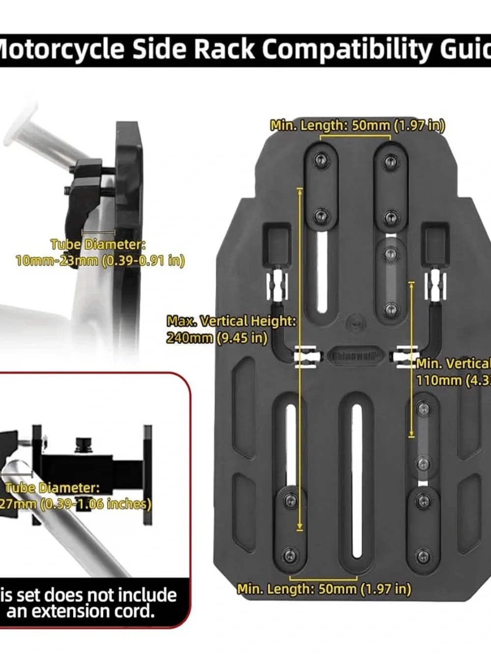 Mechanic Black Motorcycle Tool Bag